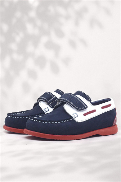 Rakerplus Simurg Hakiki Deri Lacivert Spor Erkek Çocuk Ayakkabı