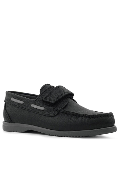 Rakerplus Simurg Hakiki Deri Siyah Erkek Çocuk Ayakkabı