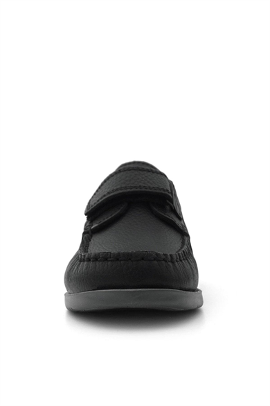 Rakerplus Simurg Hakiki Deri Siyah Erkek Çocuk Ayakkabı