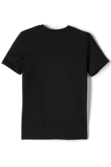 Rakerplus Siyah %100 Pamuk Unisex Kısa Kollu Çocuk Tişört