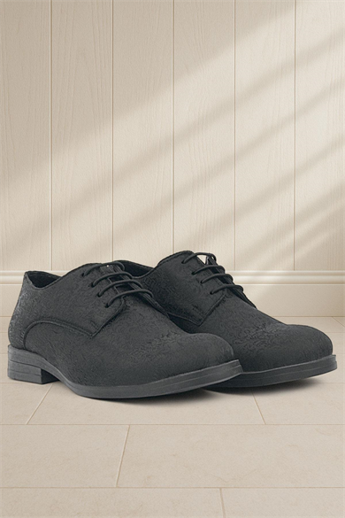 Rakerplus Siyah Bağcıklı Takım Elbise Klasik Çocuk Ayakkabı