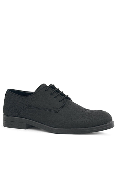 Rakerplus Siyah Bağcıklı Takım Elbise Klasik Çocuk Ayakkabı