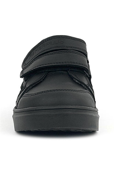 Rakerplus Siyah Hakiki Deri Cırtlı Erkek Çocuk Sneaker Ayakkabı