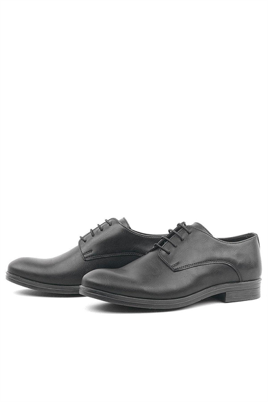 Rakerplus Siyah Mat Bağcıklı Oxford Çocuk Okul Ayakkabısı