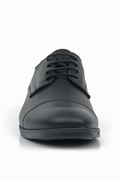 Rakerplus Siyah Mat Bağcıklı Oxford Çocuk Klasik Ayakkabı