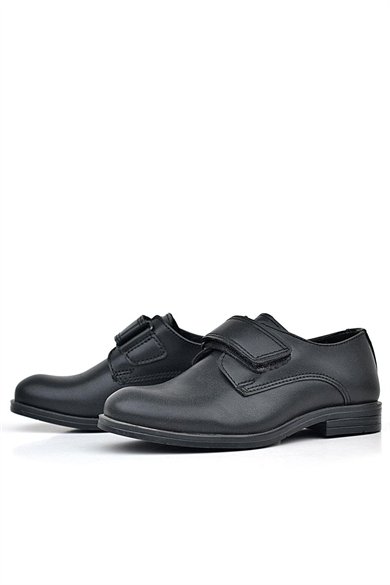 Rakerplus Siyah Mat Cırt Cırtlı Oxford Çocuk Okul Ayakkabısı