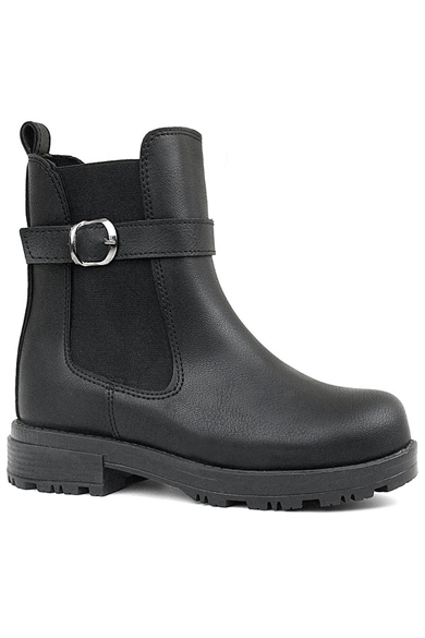 Rakerplus Siyah Mat Lastikli Kız Çocuk Bot