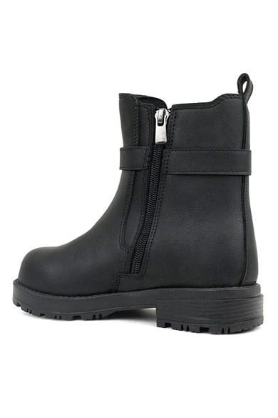 Rakerplus Siyah Mat Lastikli Kız Çocuk Bot