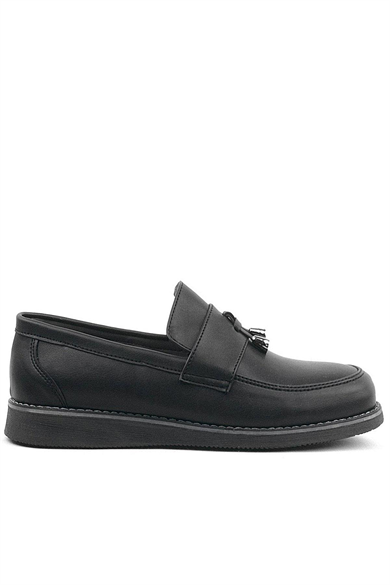 Rakerplus Siyah Mat Loafer Klasik Çocuk Ayakkabısı