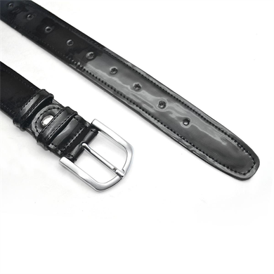 Rakerplus Siyah Rugan 3,5cm Erkek Çocuk Kemeri (85-110cm)