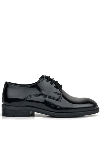 Rakerplus Siyah Rugan Bağcıklı Oxford Çocuk Ayakkabı