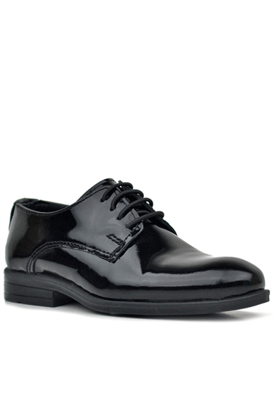 Rakerplus Siyah Rugan Bağcıklı Oxford Çocuk Ayakkabı