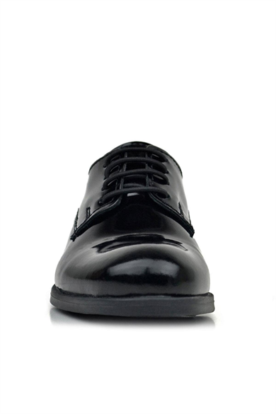 Rakerplus Siyah Rugan Bağcıklı Oxford Çocuk Ayakkabı