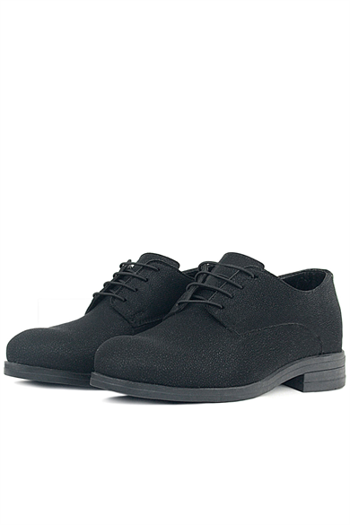 Rakerplus Siyah Simli Bağcıklı Takım Elbise Klasik Çocuk Ayakkabı