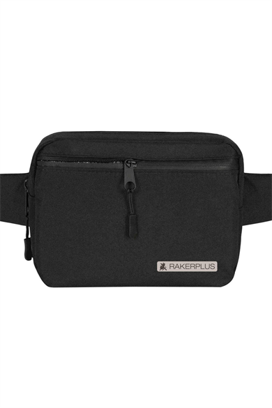 Rakerplus Siyah Unisex Minimal 21x15x5 cm Bel ve Göğüs Çantası