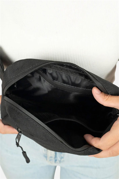 Rakerplus Siyah Unisex Minimal 21x15x5 cm Bel ve Göğüs Çantası