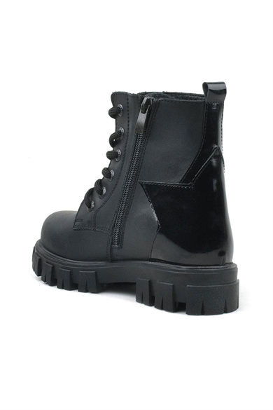 Rakerplus Siyah Yıldız Detaylı Kız Çocuk Bot