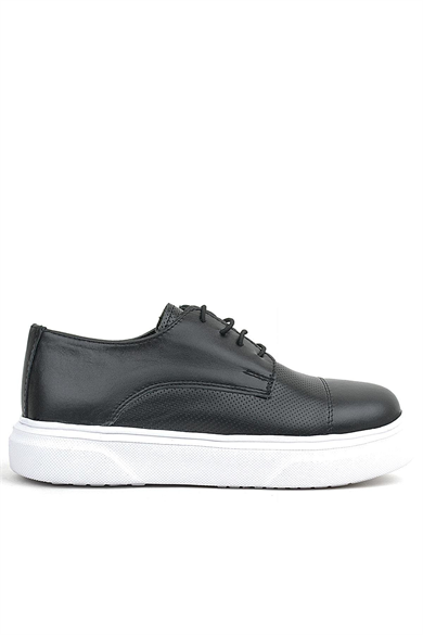 Rakerplus Siyah Yüksek Hafif Taban Çocuk Klasik Ayakkabı