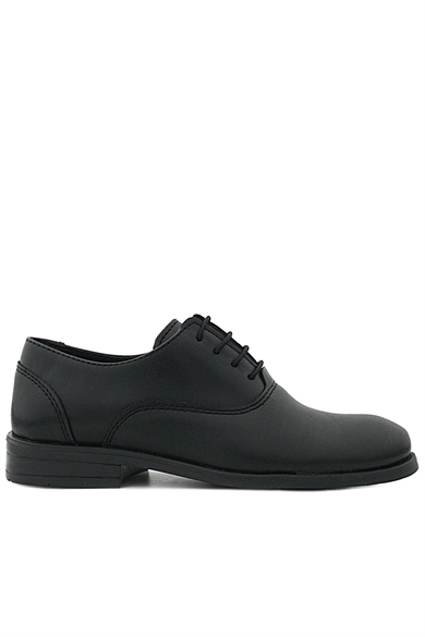 Rakerplus Smokin Siyah Mat Bağcıklı Çocuk Klasik Ayakkabısı