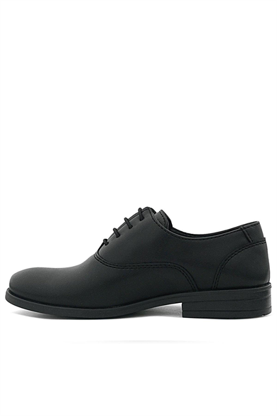 Rakerplus Smokin Siyah Mat Bağcıklı Çocuk Klasik Ayakkabısı