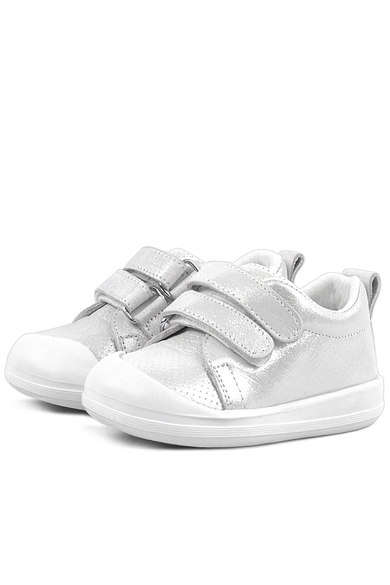 Rakerplus Sonic Hakiki Deri Beyaz Işıltılı Anatomik Bebek Spor Ayakkabı