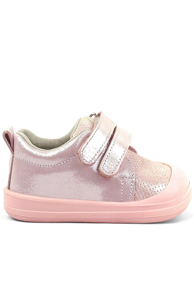 Rakerplus Sonic Hakiki Deri Pudra Işıltılı Anatomik Bebek Spor Ayakkabı