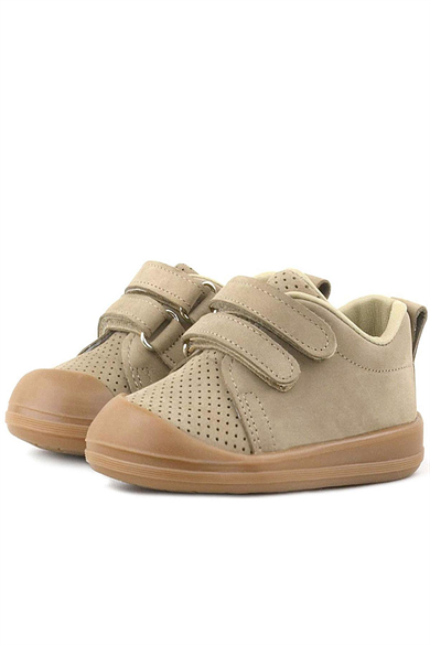 Rakerplus Sonic Hakiki Deri Vizon Cırtlı Anatomik Bebek Spor Ayakkabı Sneaker