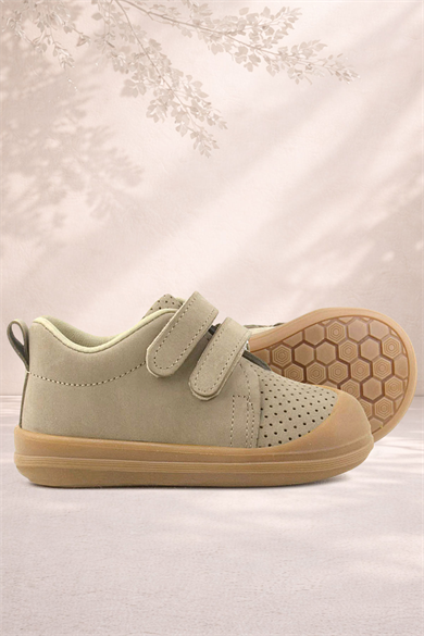 Rakerplus Sonic Hakiki Deri Vizon Cırtlı Anatomik Bebek Spor Ayakkabı Sneaker