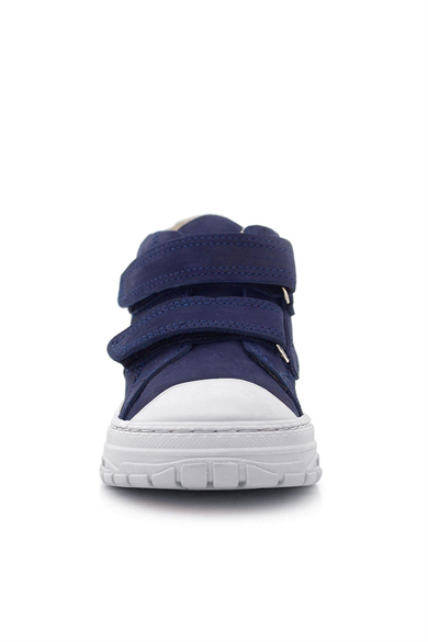 Rakerplus Tails Hakiki Deri Lacivert Kırmızı Cırtlı Çocuk Spor Bot