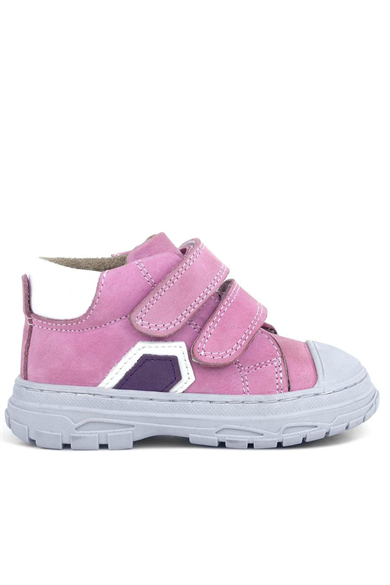 Rakerplus Tails Hakiki Deri Pembe Cırtlı Çocuk Spor Bot