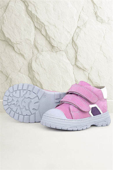 Rakerplus Tails Hakiki Deri Pembe Cırtlı Çocuk Spor Bot