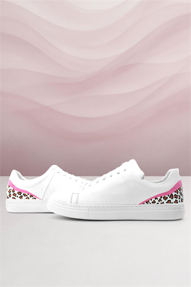 Rakerplus Tbons Özel Tasarım Beyaz Hakiki Deri Kadın Bağcıklı Sneaker Ayakkabı