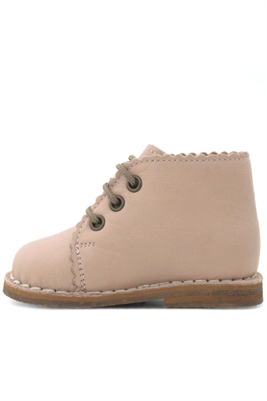 Rakerplus Tbons Özel Tasarım Handmade Hakiki Deri Pudra Kız Bebek Bot