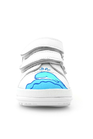 Rakerplus Tbons Özel Tasarım Scrat Hakiki Deri Beyaz İlk Adım Ayakkabısı