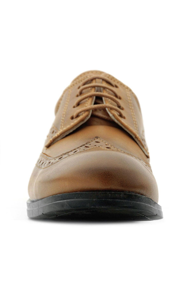 Rakerplus Titan Hakiki Deri Açık Taba Klasik Erkek Çocuk Ayakkabısı