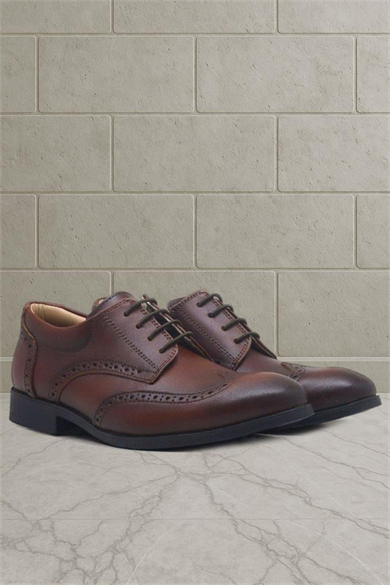 Rakerplus Titan Hakiki Deri Taba Klasik Erkek Genç Ayakkabısı