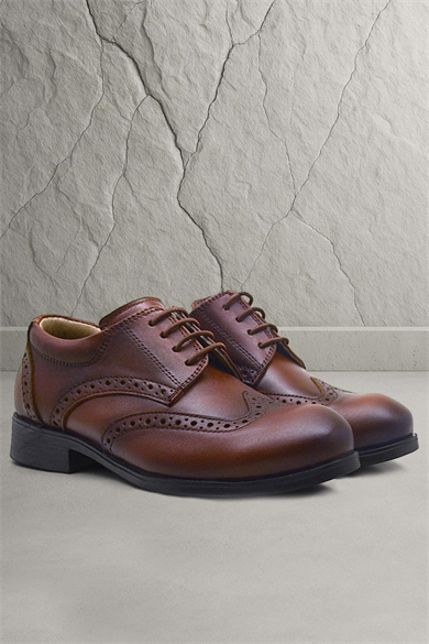 Rakerplus Titan Hakiki Deri Taba Klasik Erkek Çocuk Ayakkabısı