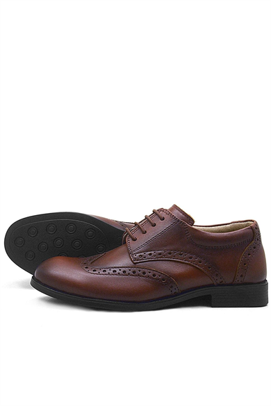 Rakerplus Titan Hakiki Deri Taba Klasik Erkek Çocuk Ayakkabısı