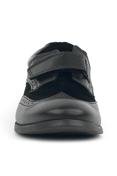 Rakerplus Titan Siyah Mat Cırtlı Klasik Erkek Genç Abiye Ayakkabı