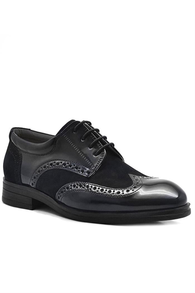 Rakerplus Titan Siyah Rugan Süet Klasik Erkek Çocuk Ayakkabı