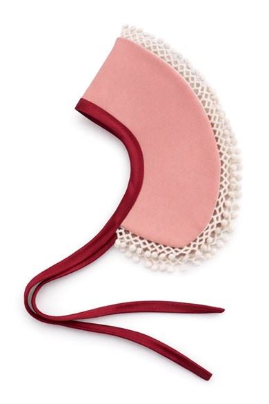 Rakerplus Vintage Tarz Kurdeleli Pembe Kız Çocuk Yakalık