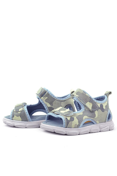 Rakerplus Wisps Hakiki Deri Bej Kamuflaj Bebek Sandalet