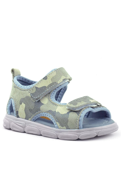 Rakerplus Wisps Hakiki Deri Bej Kamuflaj Bebek Sandalet