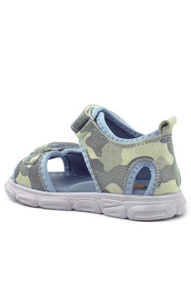 Rakerplus Wisps Hakiki Deri Bej Kamuflaj Bebek Sandalet