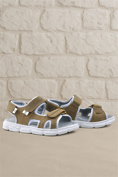 Rakerplus Wisps Hakiki Deri Kum Kamuflaj Çocuk Sandalet