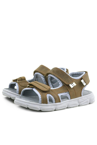Rakerplus Wisps Hakiki Deri Kum Kamuflaj Çocuk Sandalet