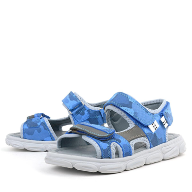 Rakerplus Wisps Hakiki Deri Saks Mavi Çocuk Sandalet Ayakkabı