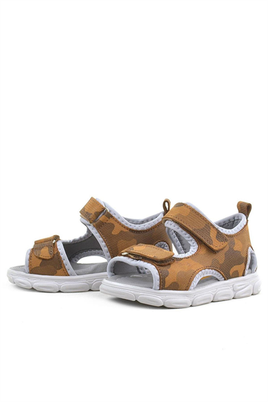 Rakerplus Wisps Hakiki Deri Taba Kamuflaj Bebek Sandalet