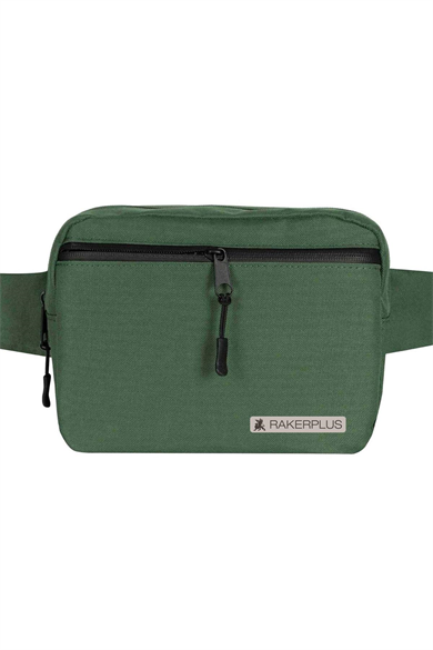 Rakerplus Yeşil Unisex Minimal 21x15x5 cm Bel ve Göğüs Çantası