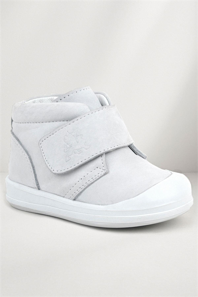 Rakerplus Yoohoo Hakiki Deri Beyaz Cırtlı Kız Bebek Bot